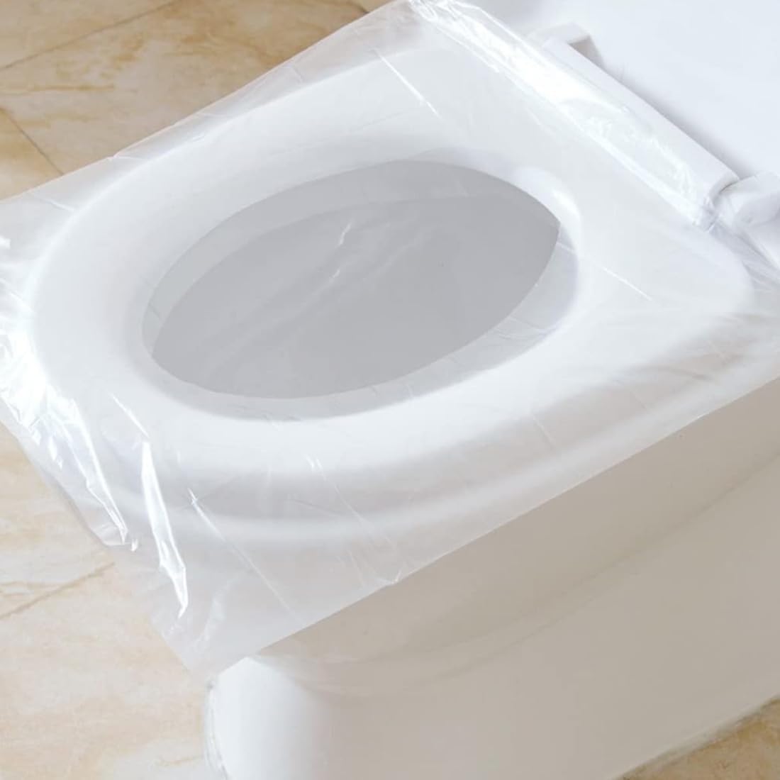 (50 sztuk) Jednorazowy ochraniacz na muszlę klozetową, nakładka na deskę sedesową, papierowy ochraniacz na deskę sedesową, plastikowa nakładka na des