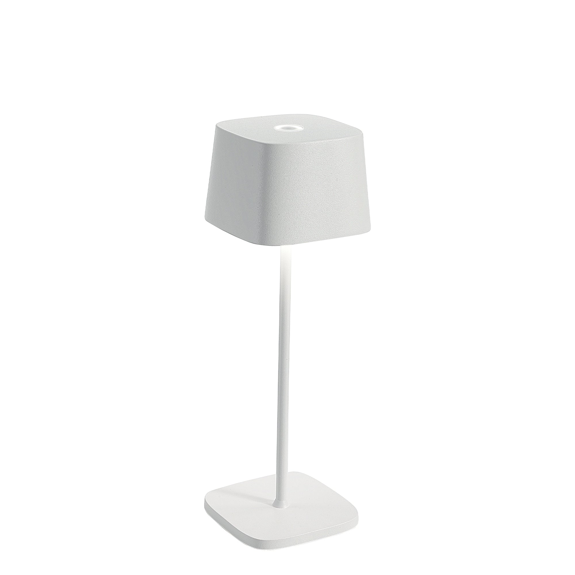 Lampa stołowa LED Zafferano Ofelia Pro White z możliwością ładowania i ściemniania - 2200-2700-3000 K - maksymalna moc 9 godz