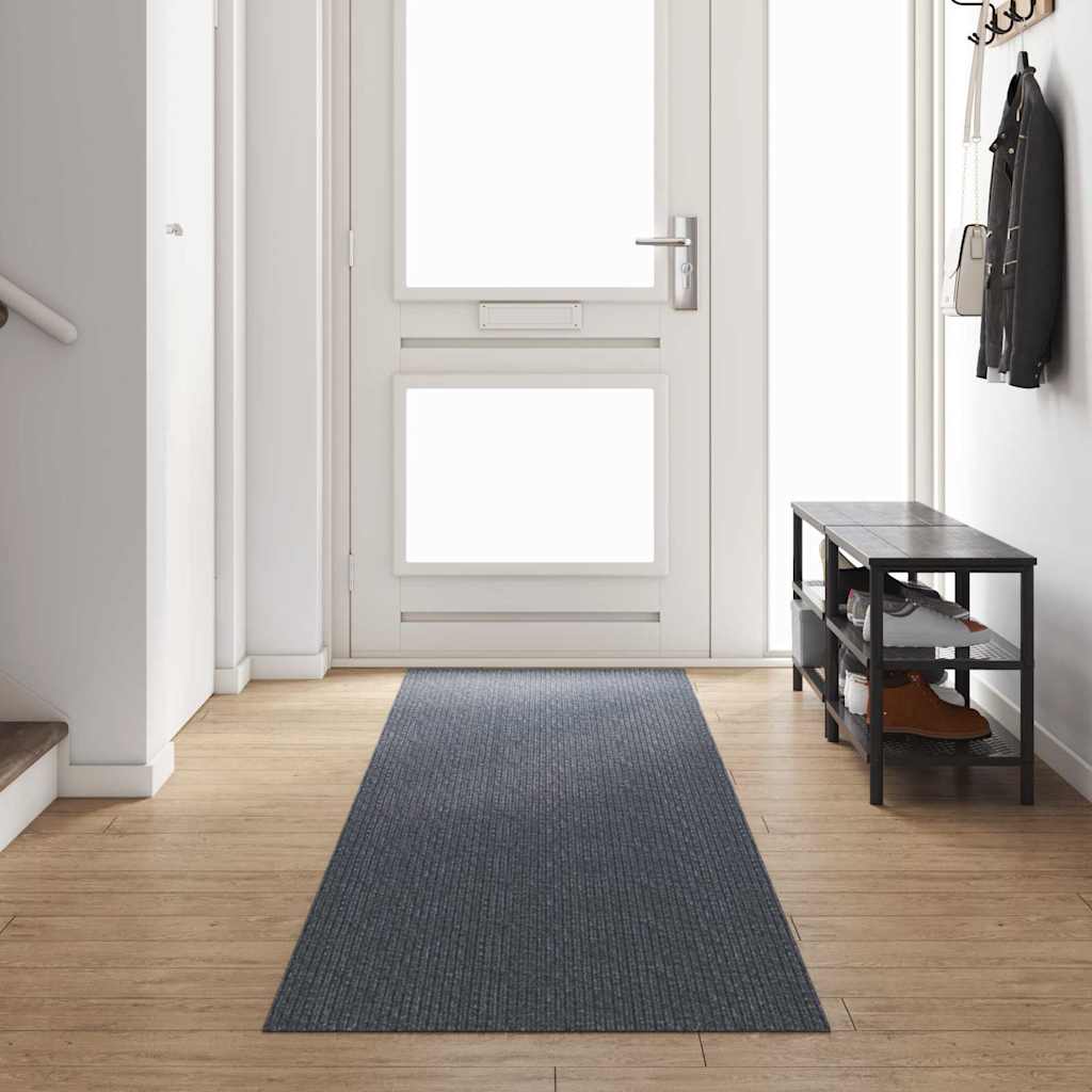 Chodnik dywanowy Szary 80 x 400 cm tkanina vidaXL