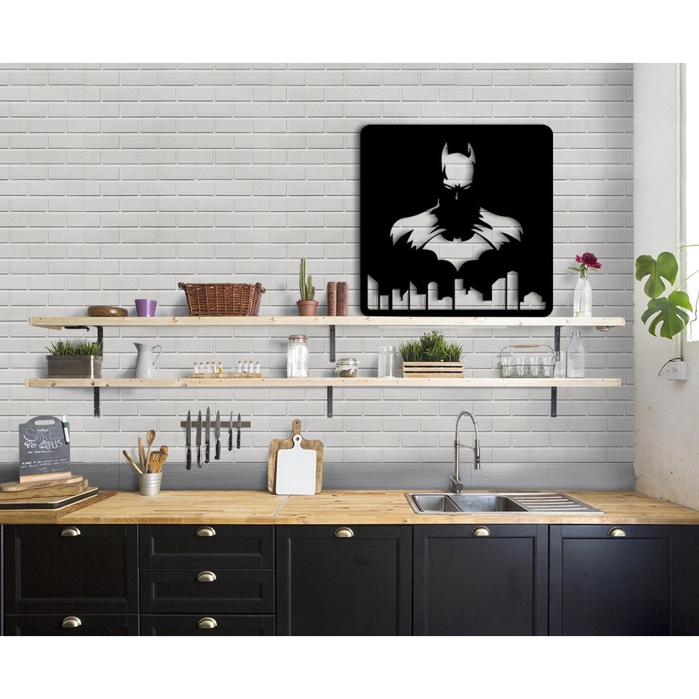 Batman - Nowoczesna, solidna farba PCV 48 x 48 cm, czarna