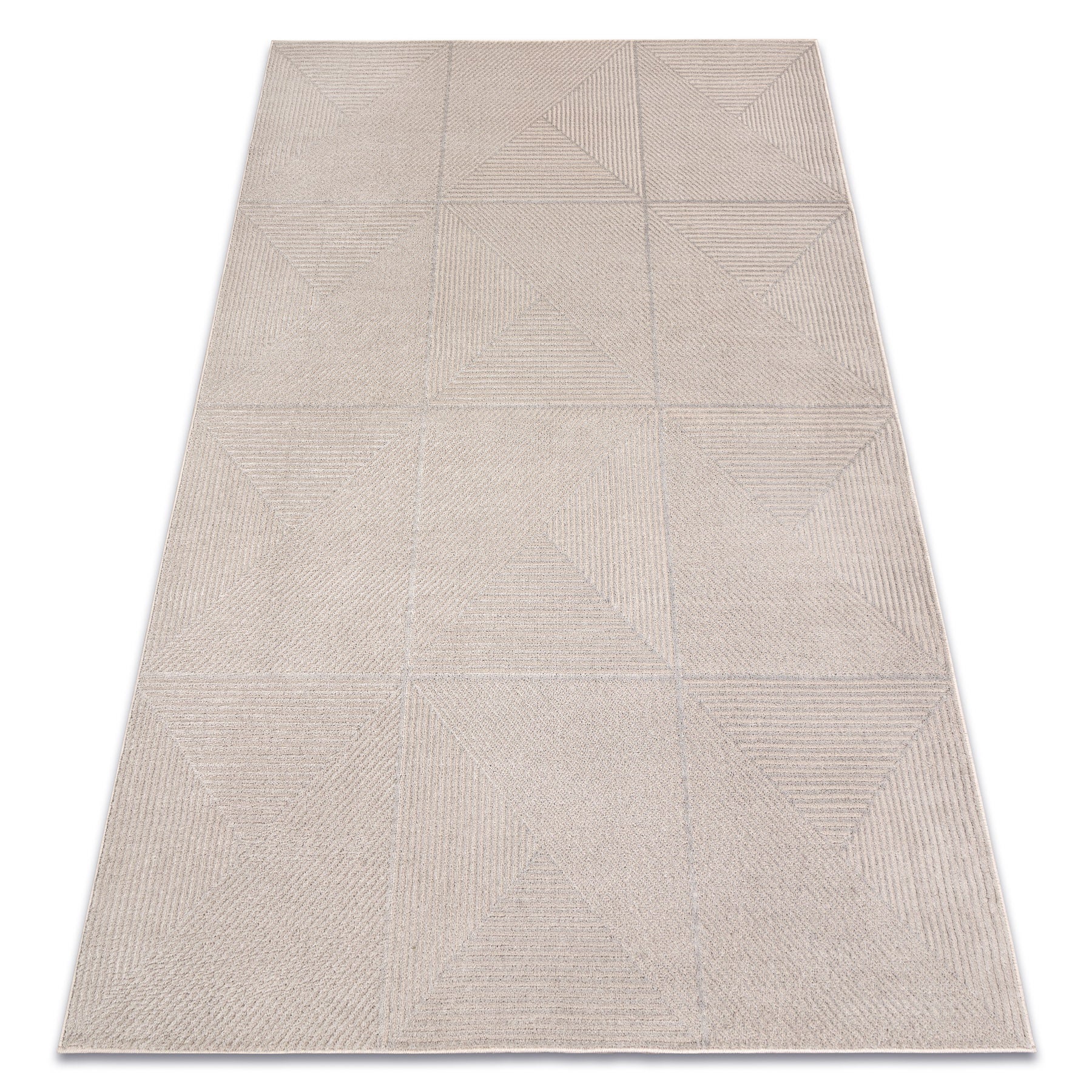 Dywan AURA J2624A beż - Geometryczny, strukturalny, nowoczesny 120x170 cm