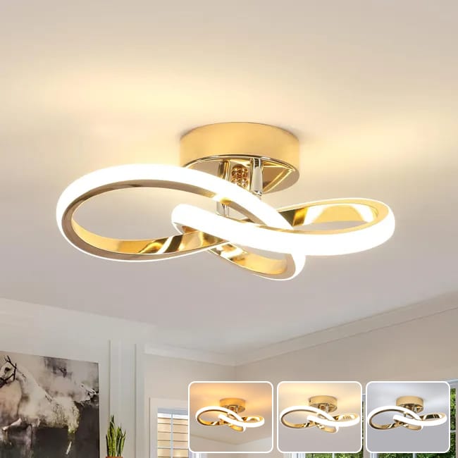 Oświetlenie sufitowe LED, energooszczędny żyrandol LED, nowoczesne oświetlenie sufitowe, designerskie oświetlenie ścieżek LED, 3 temperatury barwowe