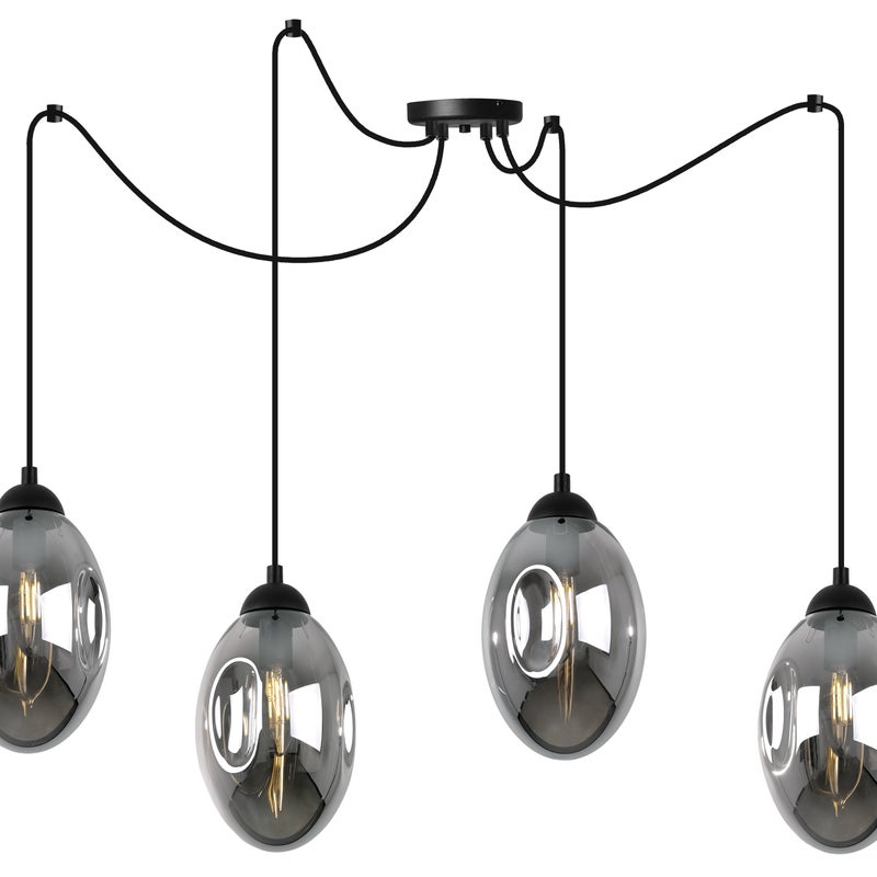 Lampa sufitowa wisząca Light Home LH Vigo Spider 4x E14 60W czarny