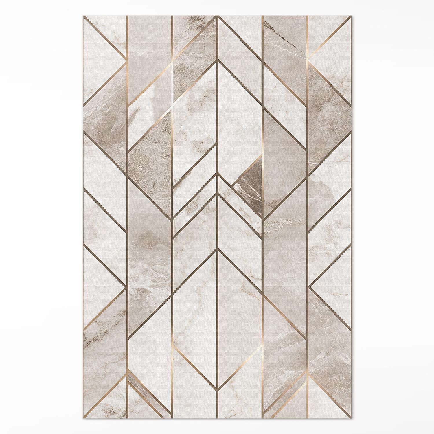 Dywan PCV glamour marmur, regularne linie dekoracyjne 60x90 cm ArtPrintCave