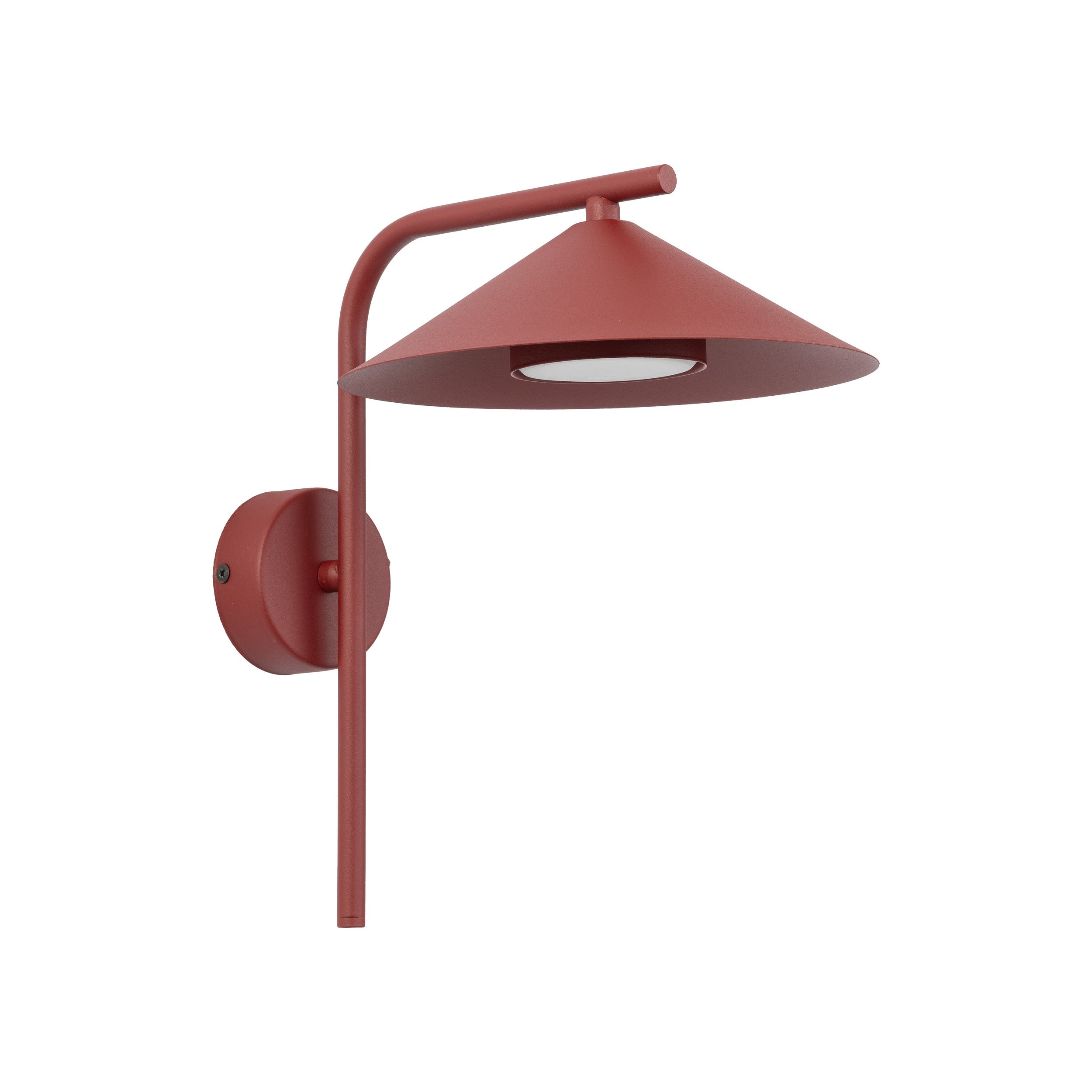 Bordowy Kinkiet Tk Lighting Lume S Burgund 1Xgx53 Stożek Metalowy