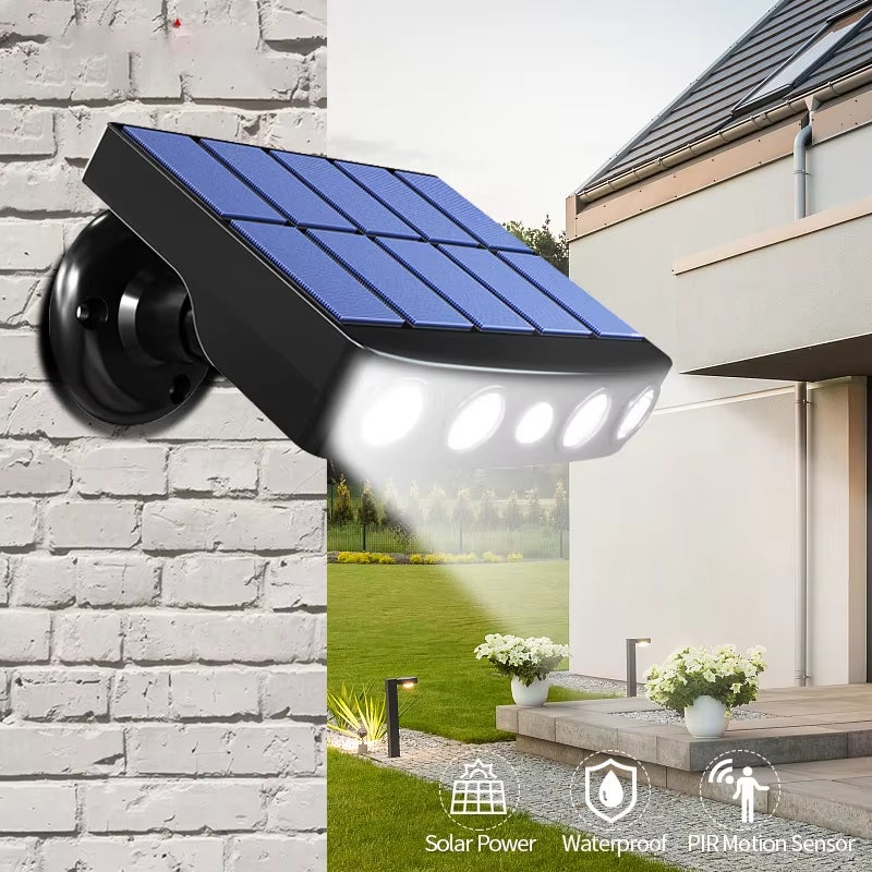 Lampy solarne zewnętrzne, lampy ogrodowe, oświetlenie uliczne, lampy ścienne z indukcją antykradzieżową, imitacja nadzoru, na dziedziniec.