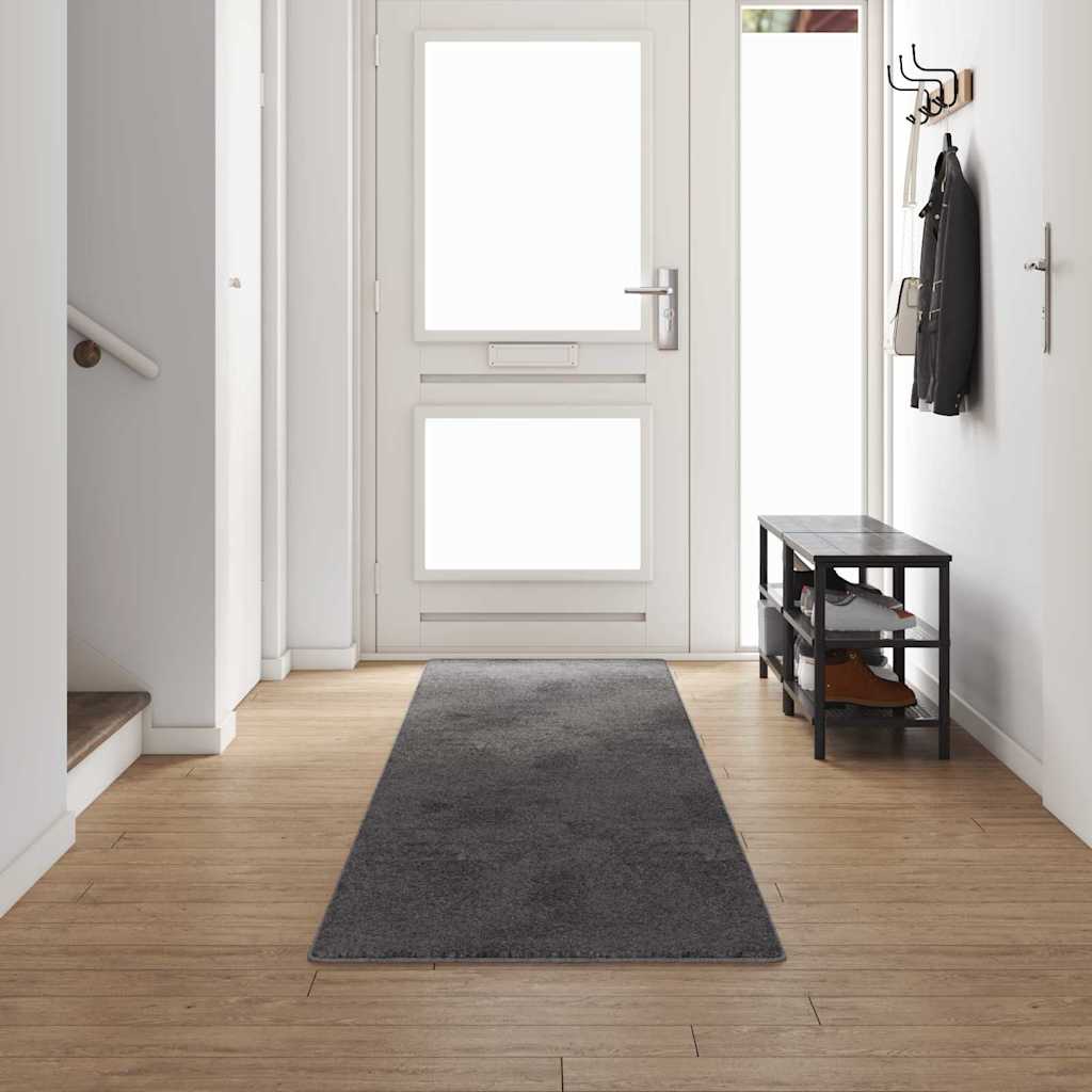 Chodnik dywanowy Szary 80 x 500 cm 100% Poliester Tuft vidaXL