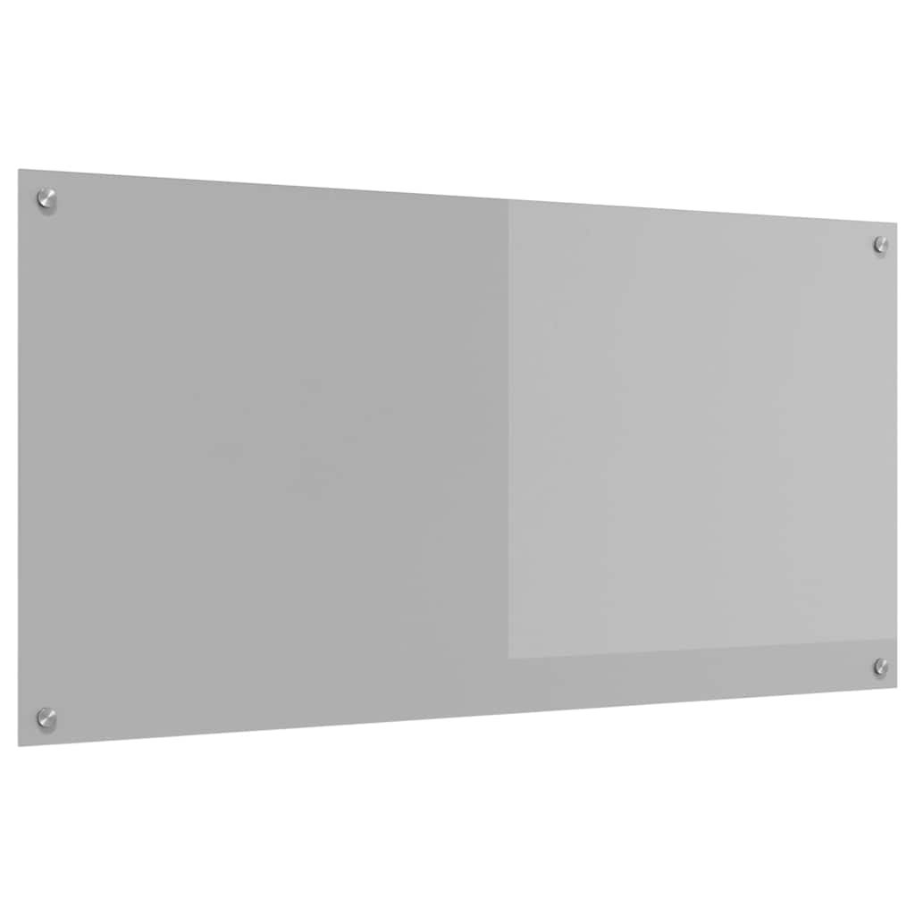 Panel Kuchenny ze Szkła Hartowanego 120x60 cm Jasnoszary do Kuchni