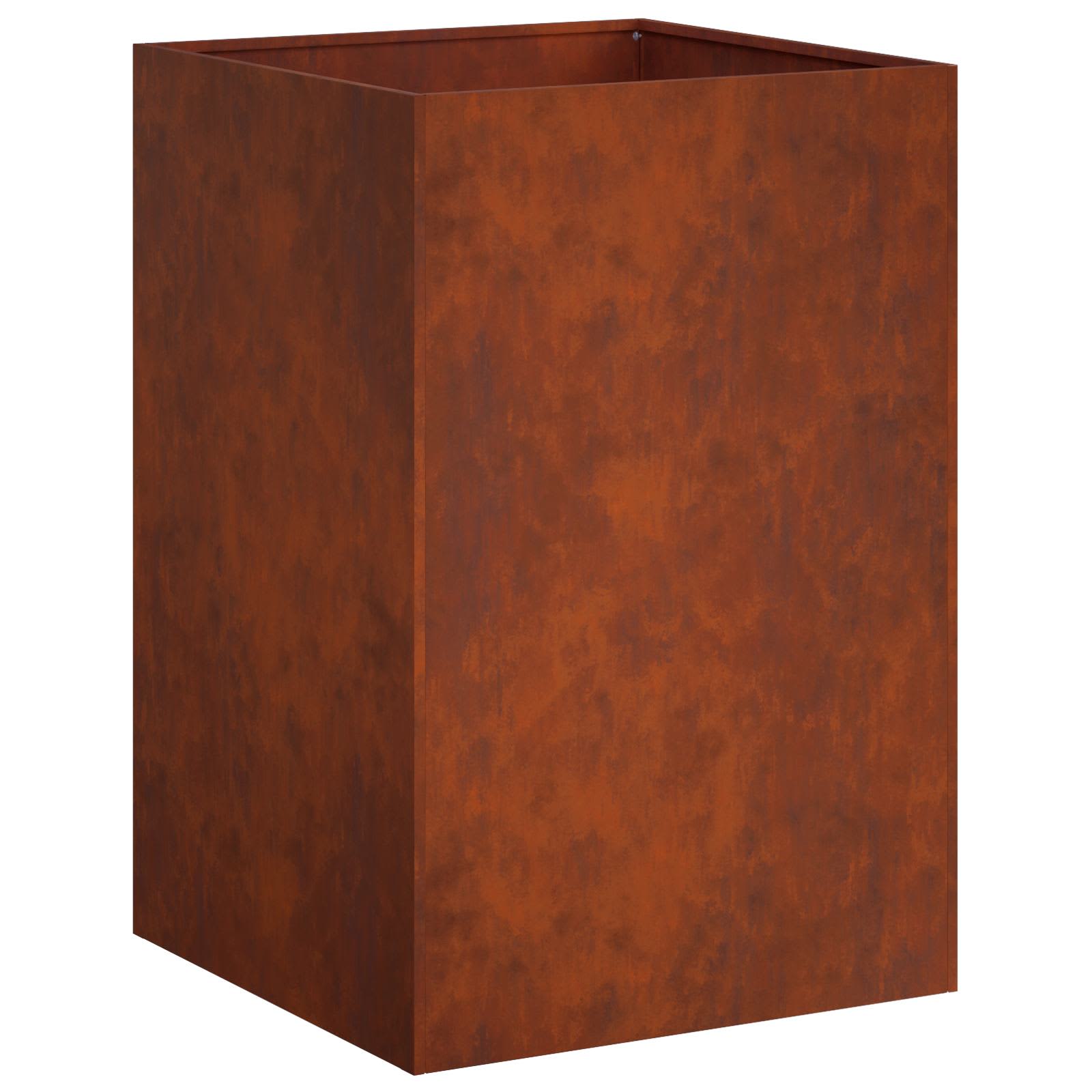 Donica Ogrodowa Corten 50x50x75 cm Rdzawa na Taras na Balkon na Kwiaty