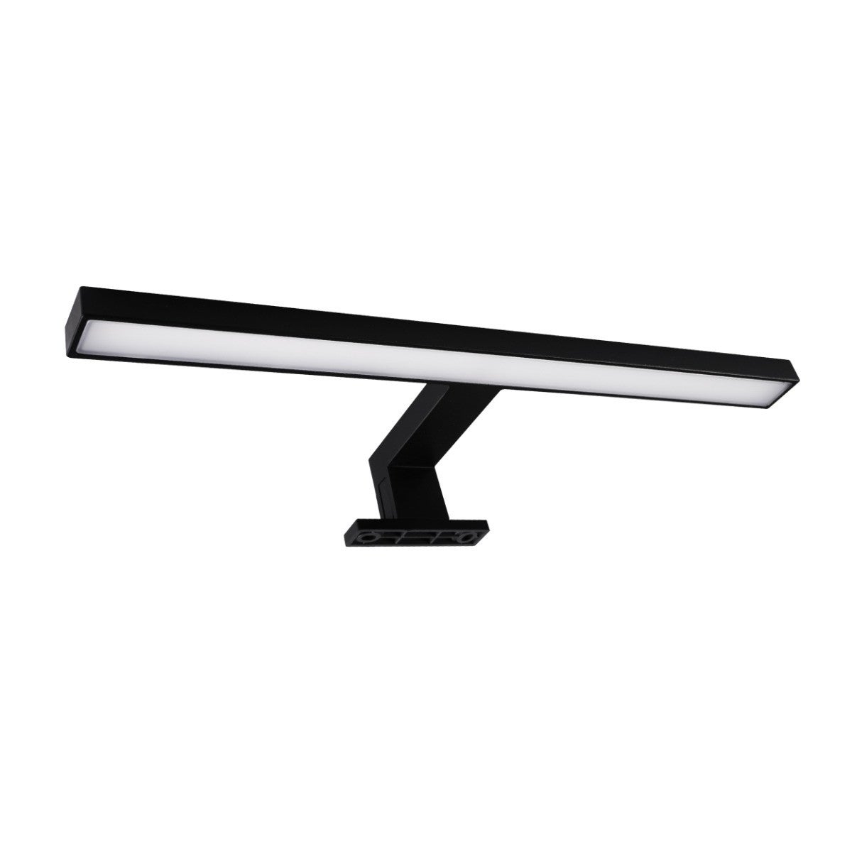 Kinkiet ścienny Milos czarno-biały LED 5W 4000K 520lm nad lustro wym: 4,1 x 30 x 10 cm aluminium IP44 Polux