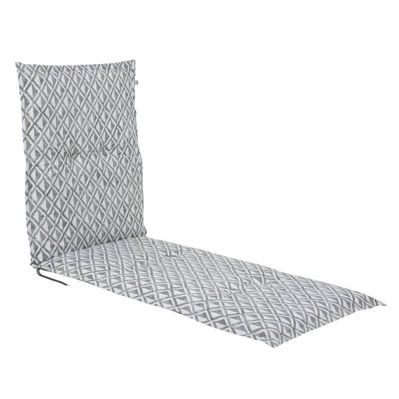 Poduszka na leżak 190cm Malezja Liege geometryczny jasnoszary PATIO