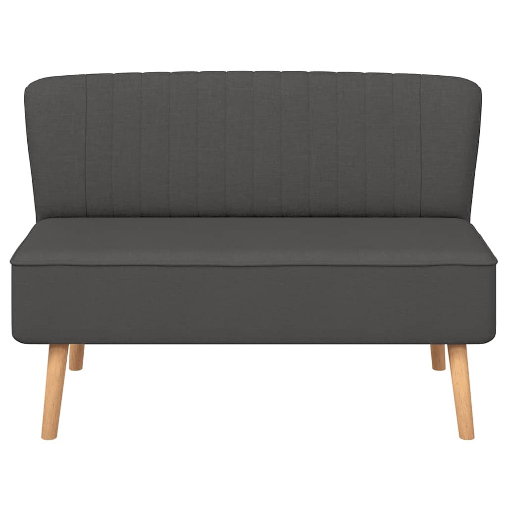 Sofa, 117x55,5x77 cm, ciemnoszara, tkanina