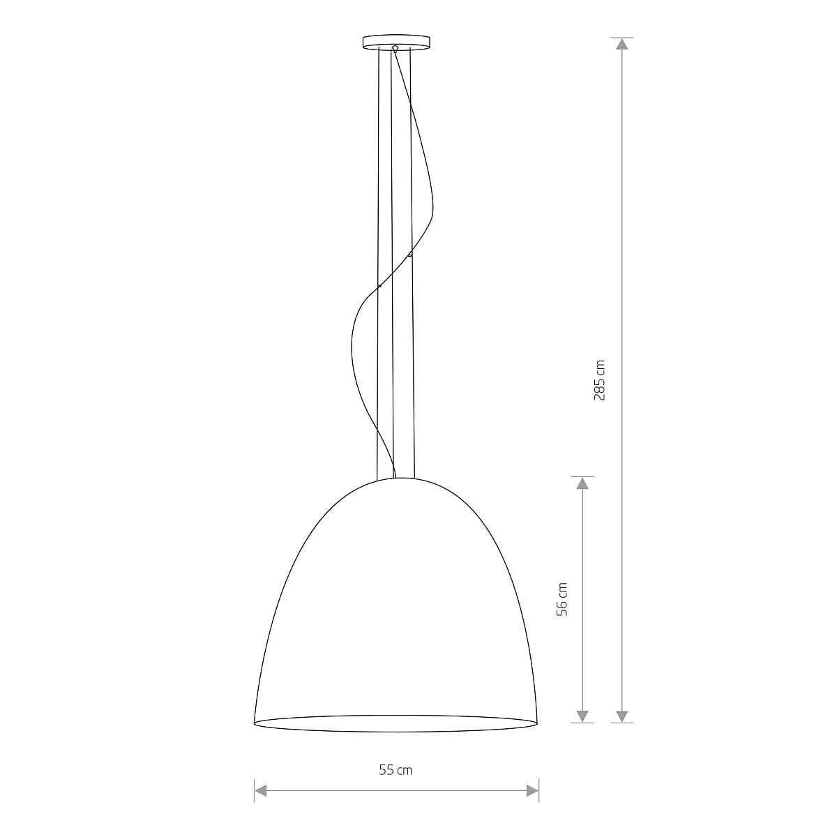Żyrandol EGG czarno-złoty Ø55cm Nowodvorski 9024