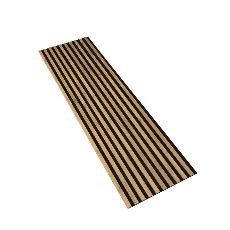 Lamele na Filcu Czarnym Ścienne SunWood 275x58cm Panele Dekoracyjne Dąb Craft Złoty 1 szt.