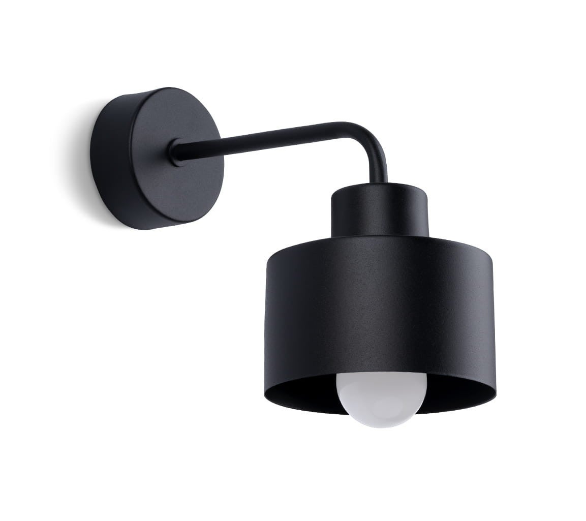 Applique Acier Noir E27 1 Savar