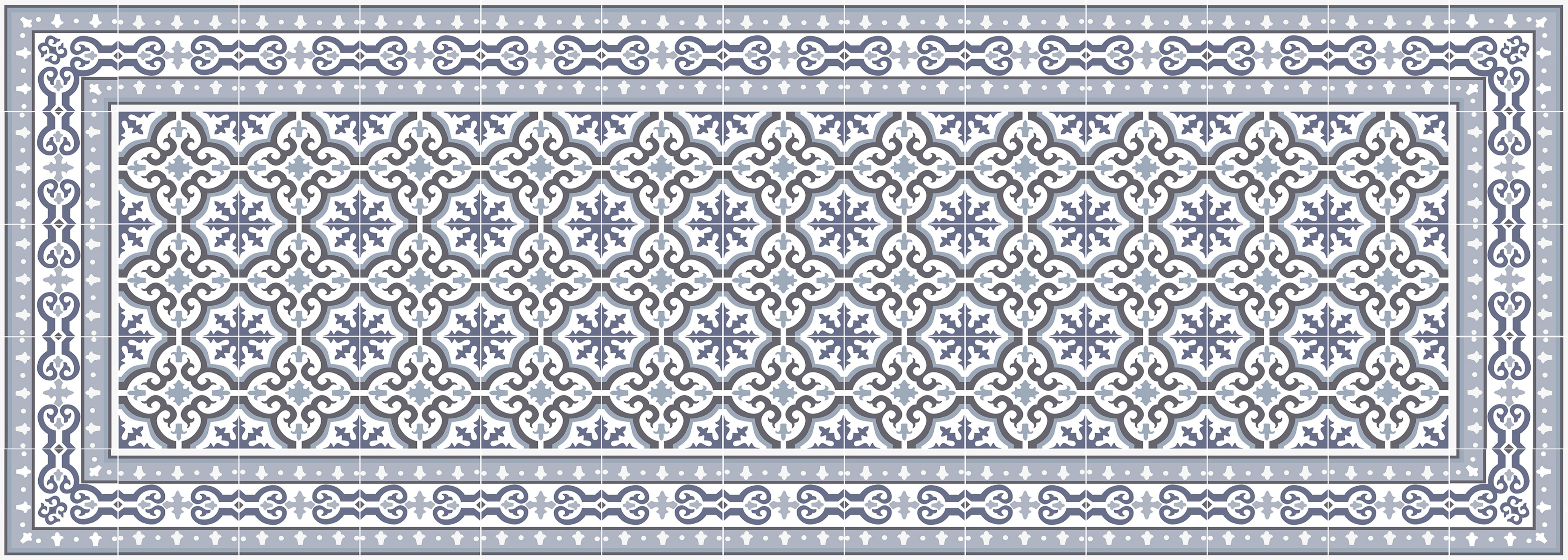 Dywan winylowy Jeanette 50x140 cm - antypoślizgowy dywan z PVC do kuchni lub salonu, zmywalny, wodoodporny styl