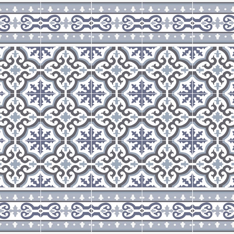 Dywan winylowy Jeanette 50x140 cm - antypoślizgowy dywan z PVC do kuchni lub salonu, zmywalny, wodoodporny styl