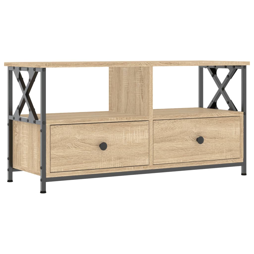 Szafka pod telewizor, dąb sonoma, 90x33x45 cm