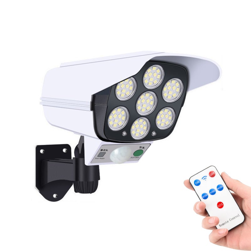 Lampa solarna z czujnikiem, kamera, 3 tryby, IP65, ogród/ganek