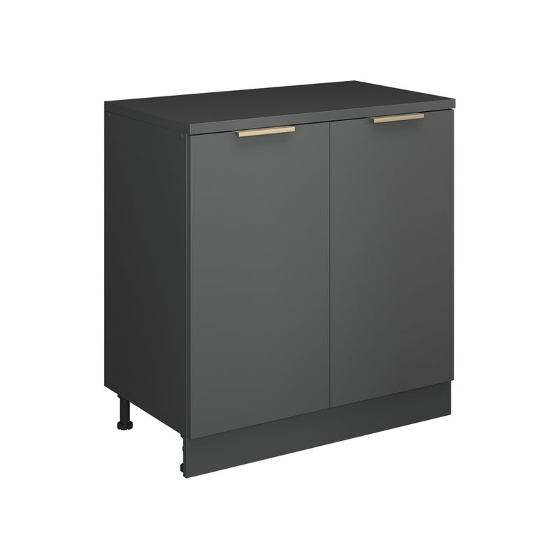 Vicco Szafka rozszerzająca Rion, Antracyt złoto/Antracyt, 80 x 46 cm bez skosu z 2 drzwiami
