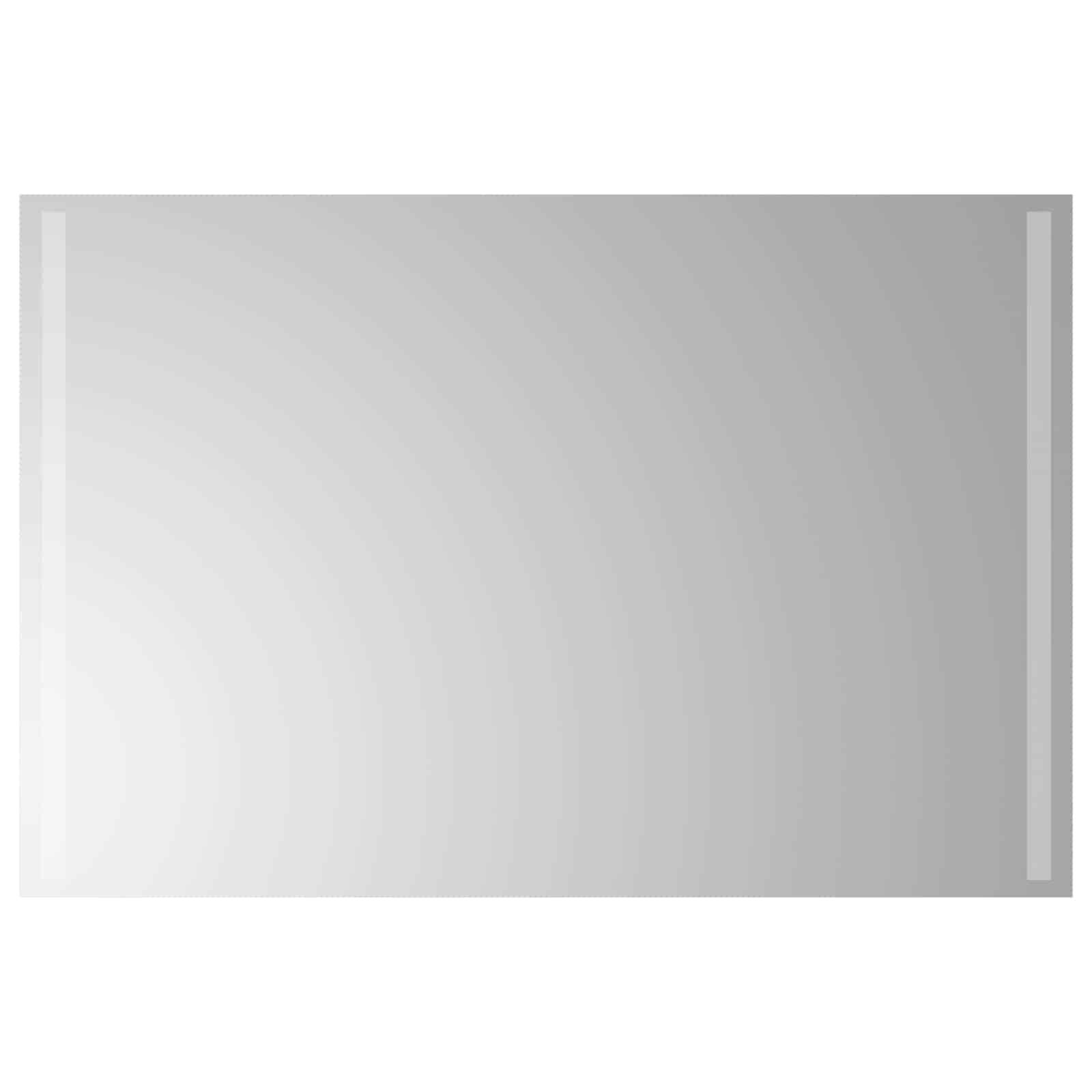 Lustro Łazienkowe Ścienne 90x60 cm z LED ze Szkła Hartowanego Przezroczyste