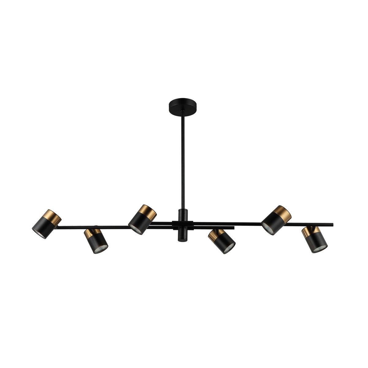 Lampa wisząca ELICE czarna 6 x GU10 x 35W wym:53x102x22,5cm Italux