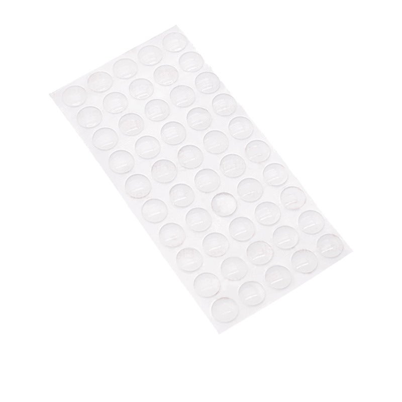 Opakowanie 50 szt. ochronnych i wygłuszających, transparentnych podkładek gumowych do drzwi szafek, kuchni, łazienki, biura - 10 x 2 mm