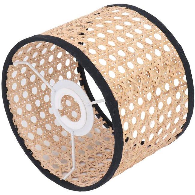 Uniwersalny klosz z rattanu, tkany klosz z rattanu, osłona lampy do żyrandola E27 E14, lampa wisząca, lampa sufitowa (SKU produktu: 93419780
