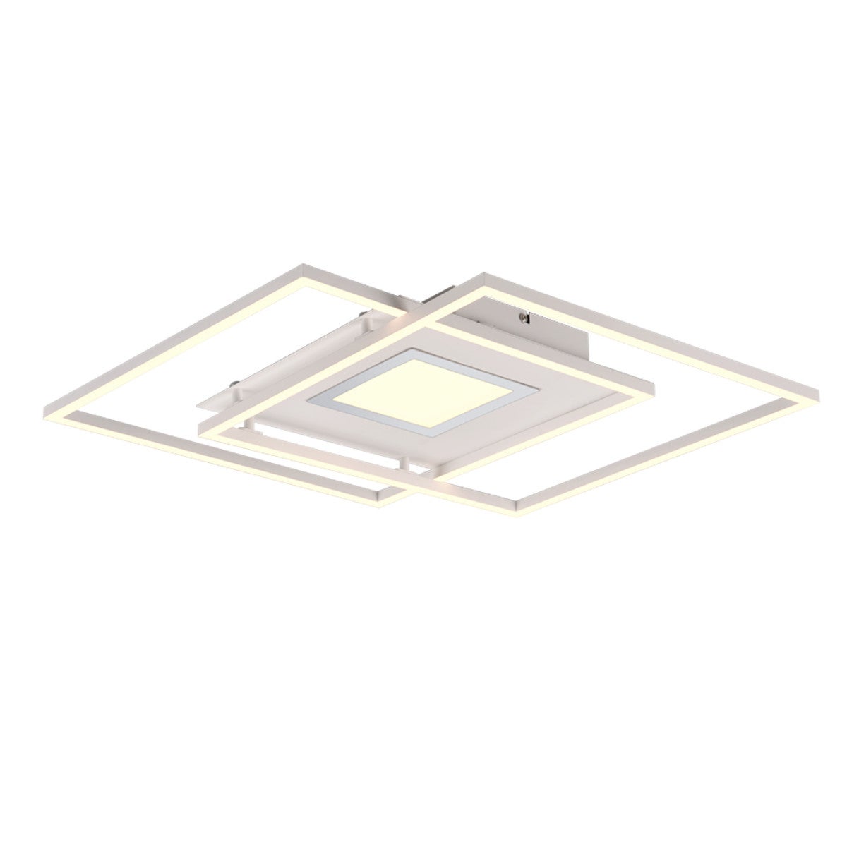 Lampa sufitowa wisząca Via biała LED 36W 2700K=6000K 4200 lm nowoczesna wym: 6,5 x 50 x 50 cm metal Trio