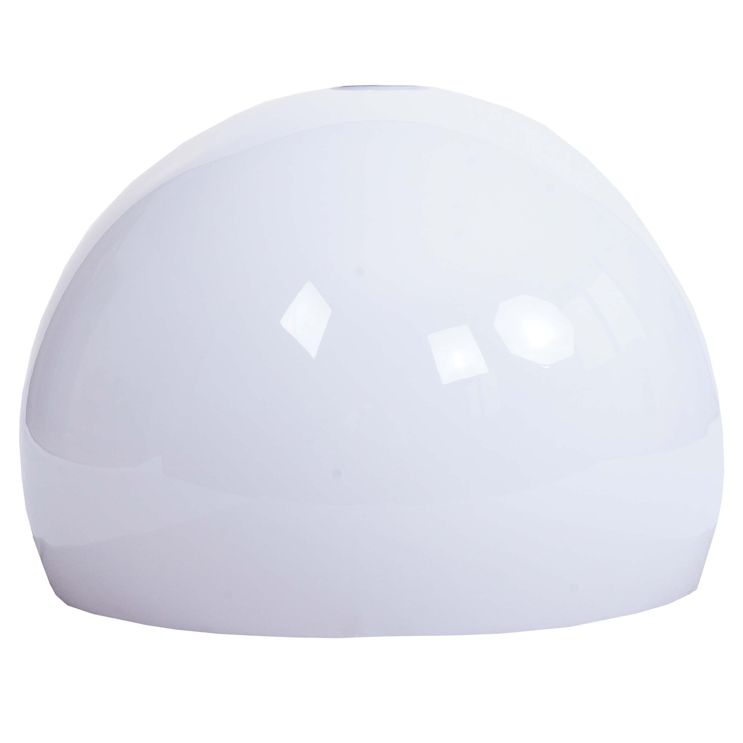 Klosz HWC-M34 do lamp łukowych i wiszących, klosz zamienny, Ø 40 cm, tworzywo sztuczne ~ biały