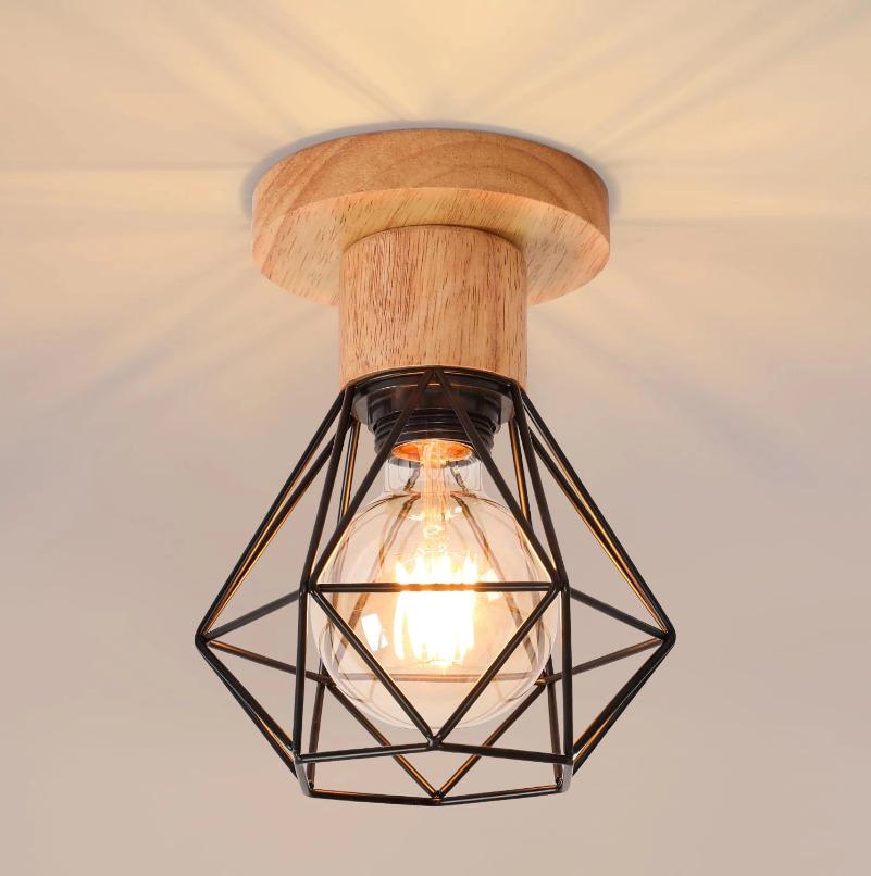 Lampa wisząca E27 w stylu industrialnym, lampa wisząca vintage, lampa metalowa retro, lampa w stylu retro, lampa w stylu industrialnym do wnętrz, czar