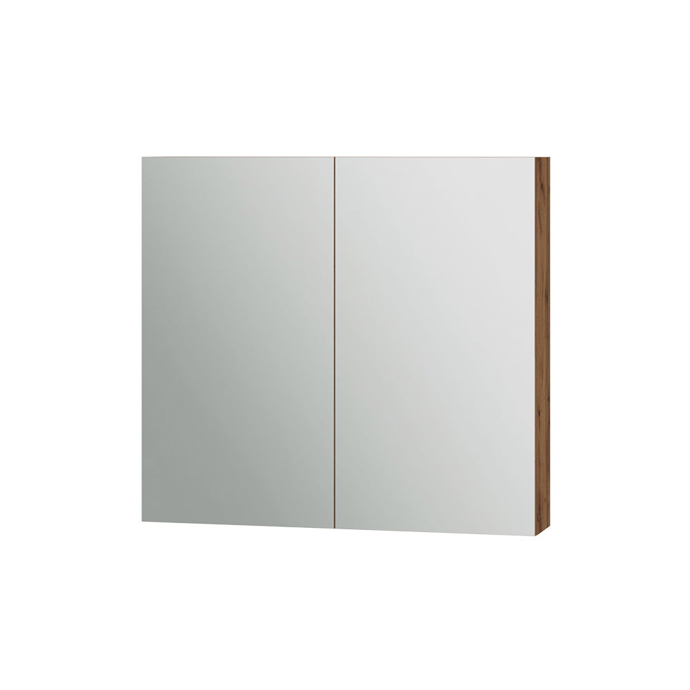 Vicco Szafka z lustrem w łazience Lotta, Dąb, 79.7 x 73.2 cm z 2 drzwiami
