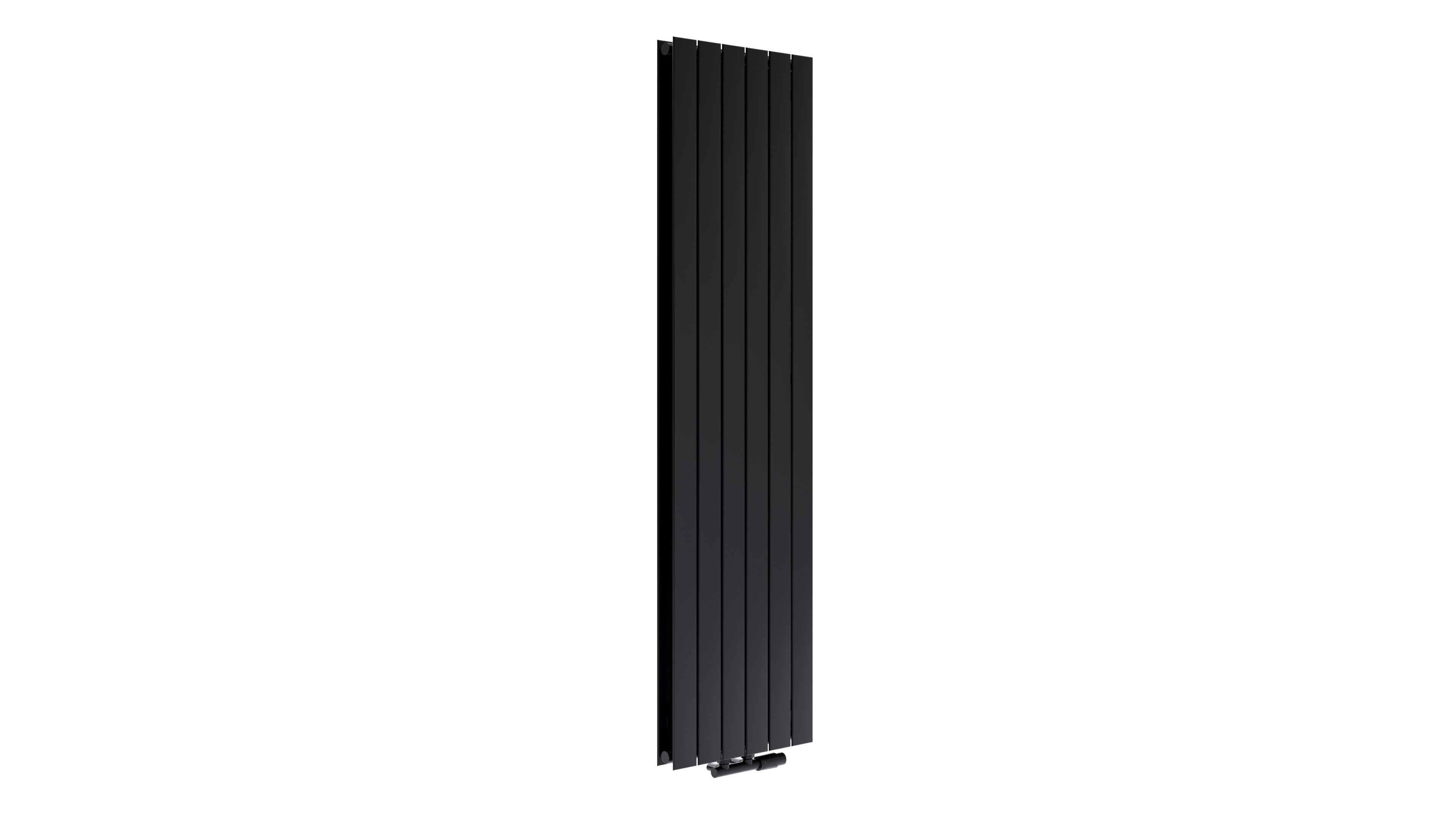 Grzejnik Vertirad Podwójny 170x44.5 Czarny 1301W Roz 5cm 4 Bar LUXRAD
