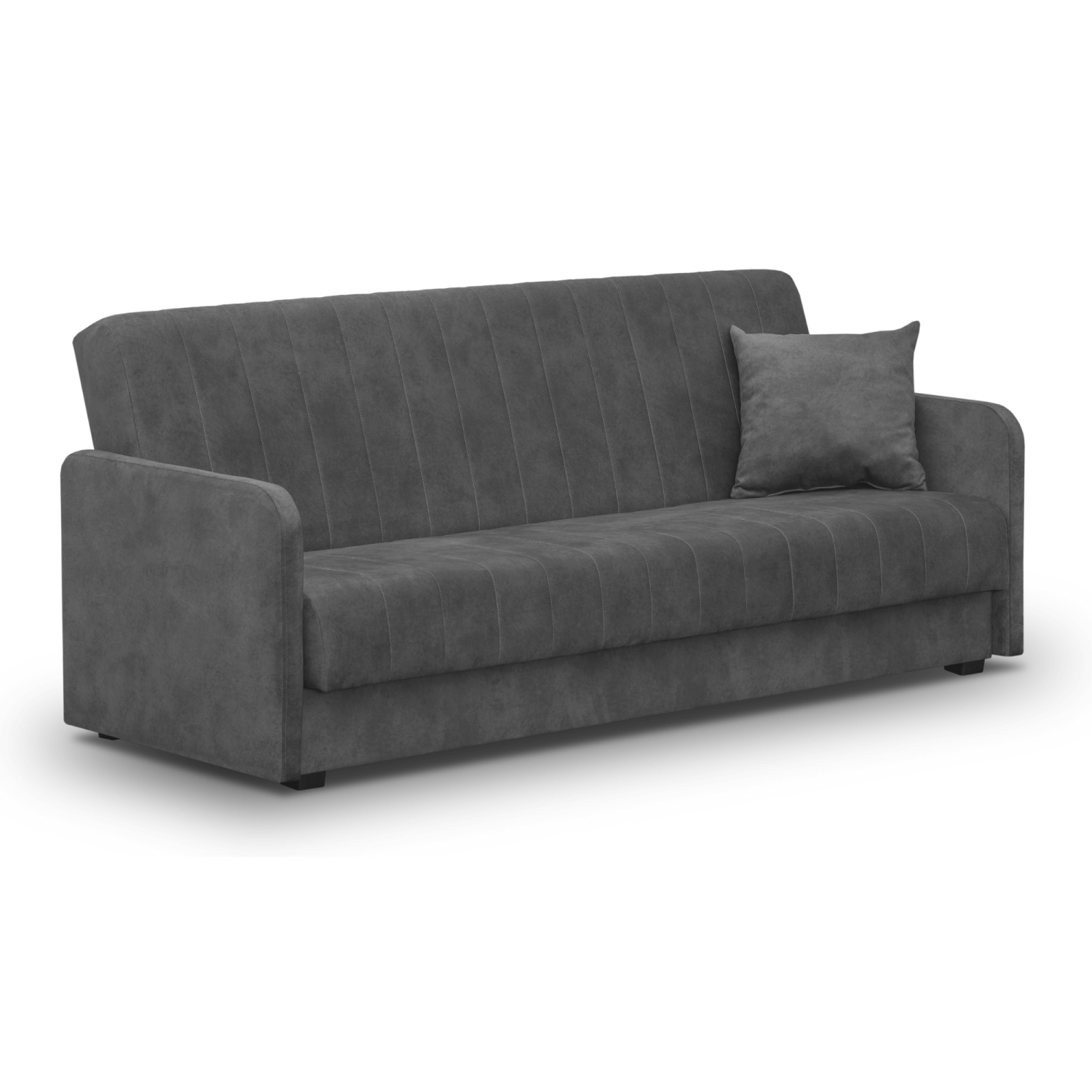 Wersalka Rozkładana Sofa Kanapa z Funkcją Spania Dwuosobowa Szara PORTO