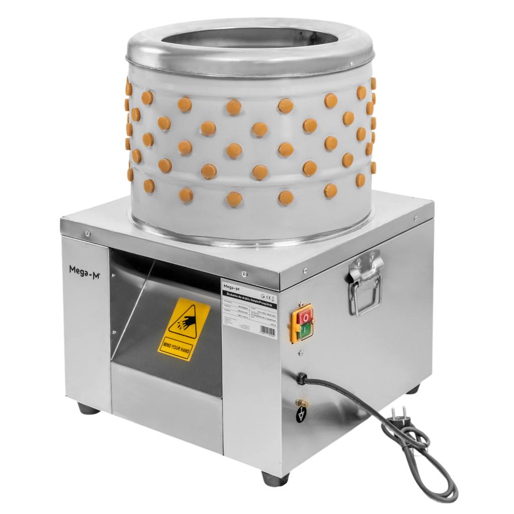 Elektryczna skubarka do drobiu, maszyna do skubania, obierania pierza gołębi i przepiórek Mega-M 40cm 180W 230V