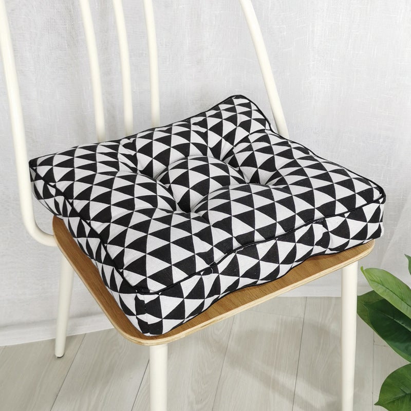Poduszki na krzesła Tatami (40 x 40 x 10 cm, trójkątne), wygodne i oddychające poduszki na krzesła z wypełnieniem dla dzieci, do biura, ogrodu, dec