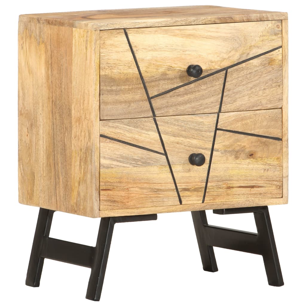 vidaXL Szafka nocna, 40x30x50 cm, lite drewno mango