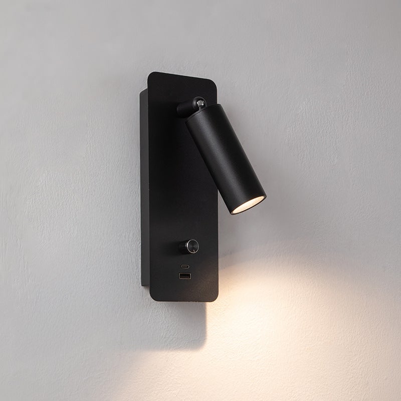 Kinkiet – regulacja 350° – ściemnialne oświetlenie otoczenia – zintegrowany port ładowania USB – lampka nocna – ciepłe światło