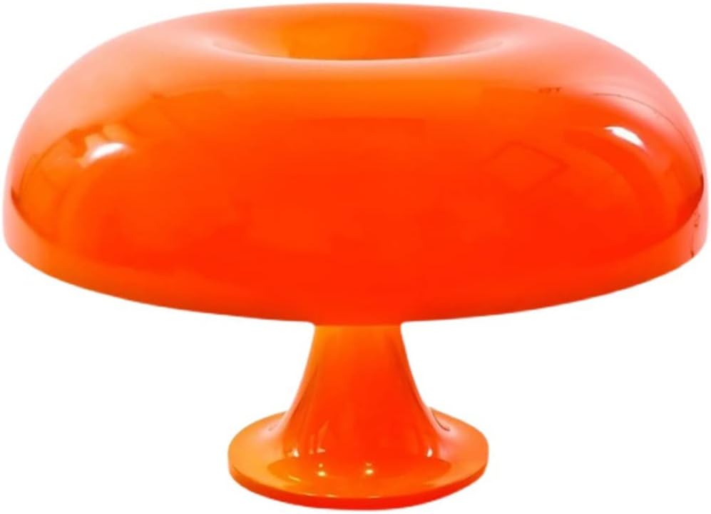 Pomarańczowa lampka w kształcie grzybka, lampka nocna LED, trwała, idealna do wystroju domu, biura, salonu, sypialni, na prezent, z ciepłą żarówką w z