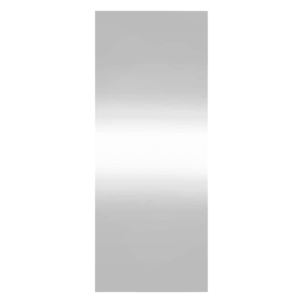 Lustro Ścienne Prostokątne 30x80 cm Srebrne do Sypialni