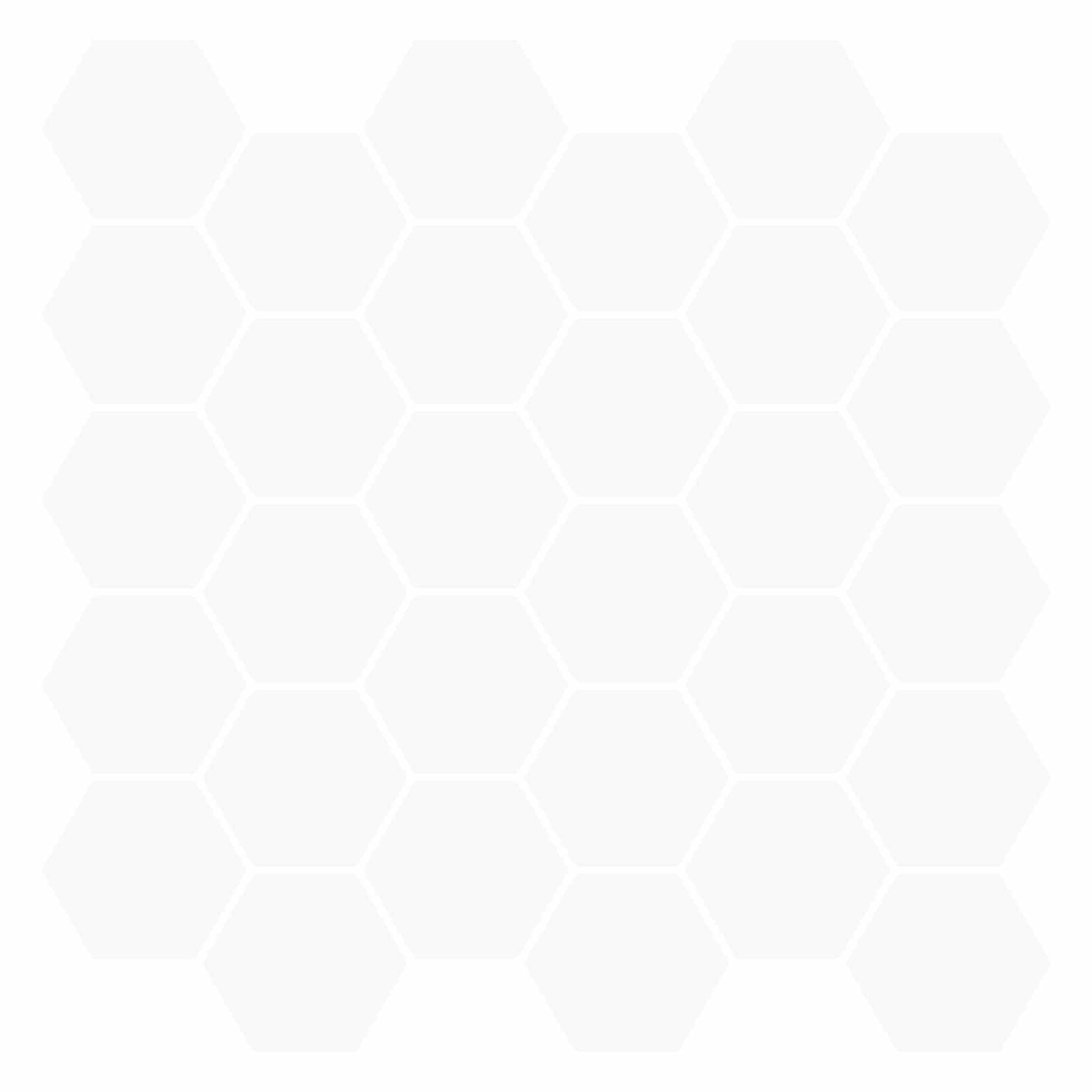 Płytka heksagonalna 50 pcs Biały 30 x 30 cm Poliuretan i PET vidaXL