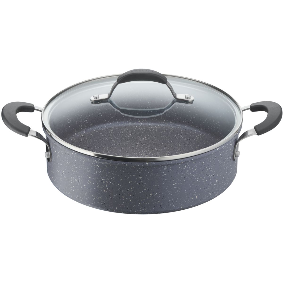 Patelnia Lagostina Tempra Mineral nieprzywierająca 26 cm szara