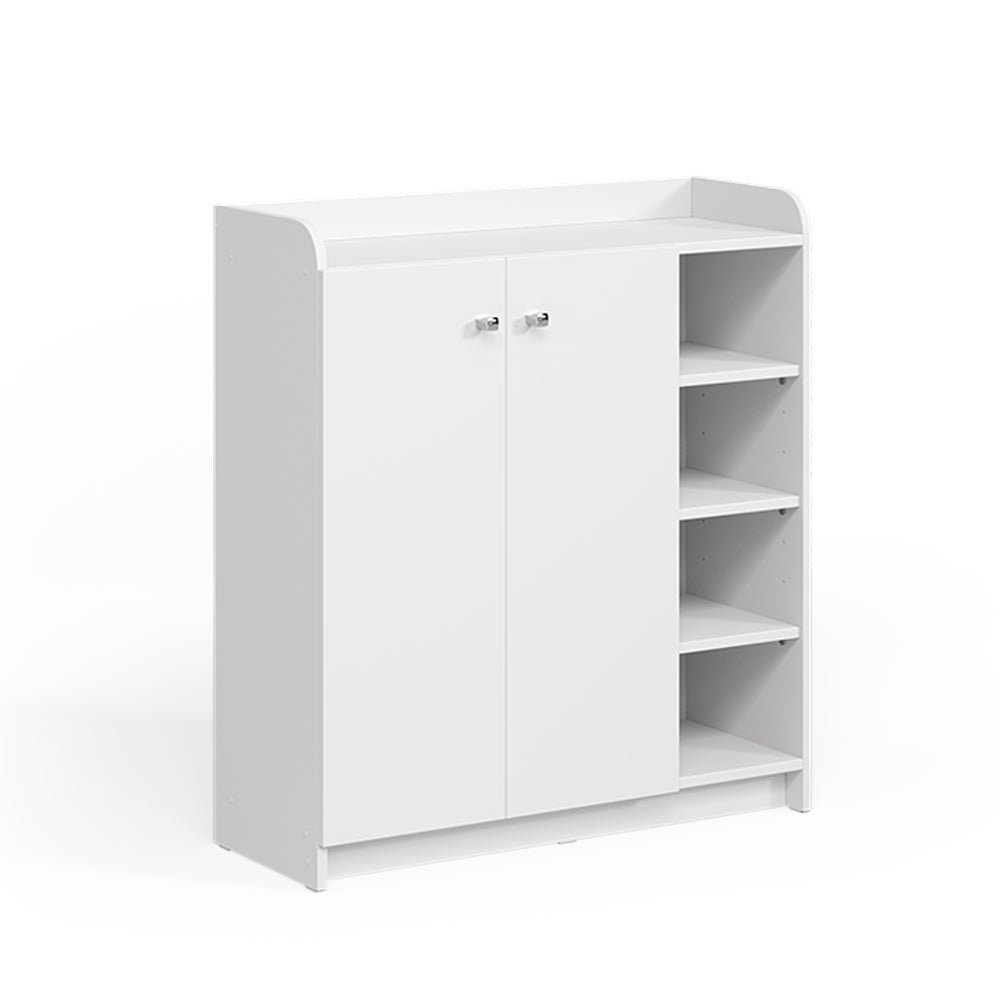 Vicco Szafka na buty Moritz, Biały, 83 x 91.4 cm z 2 drzwiami