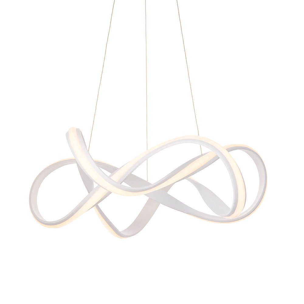 Lampa wisząca LED SYNERGY 41W ciepła 2900lm metal biała wym:120x63x63cm IP20 Endon