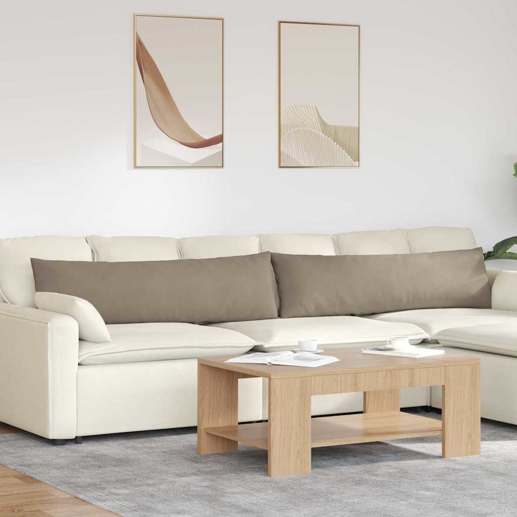 Poduszki na sofę 2 pcs Ciemnoszary 145 x 40 cm tkanina vidaXL