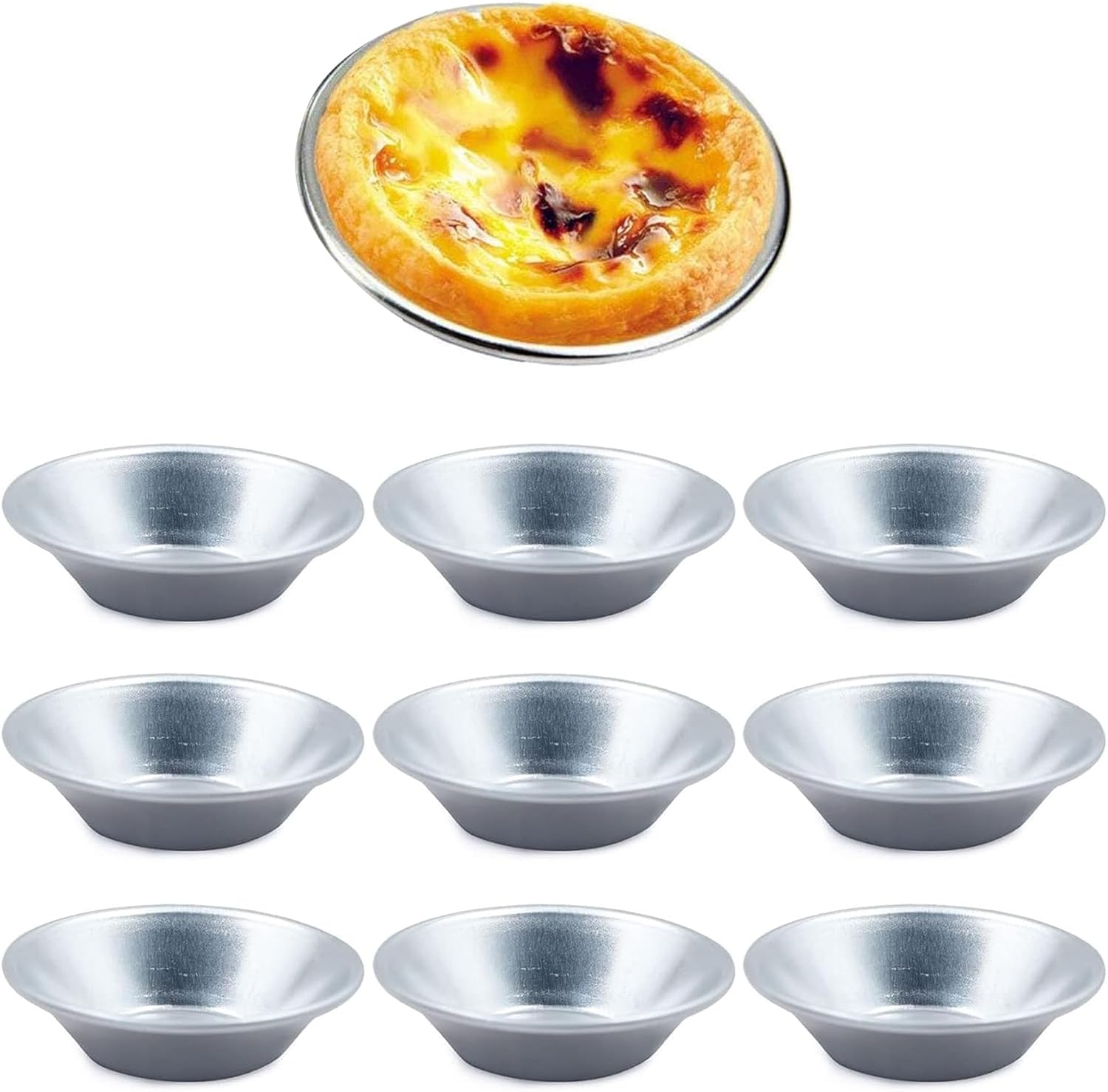 Foremki do tart jajecznych sztuk aluminiowe foremki do tart foremki do muffinów foremki do tart jajecznych nieprzywierające foremki do pieczenia