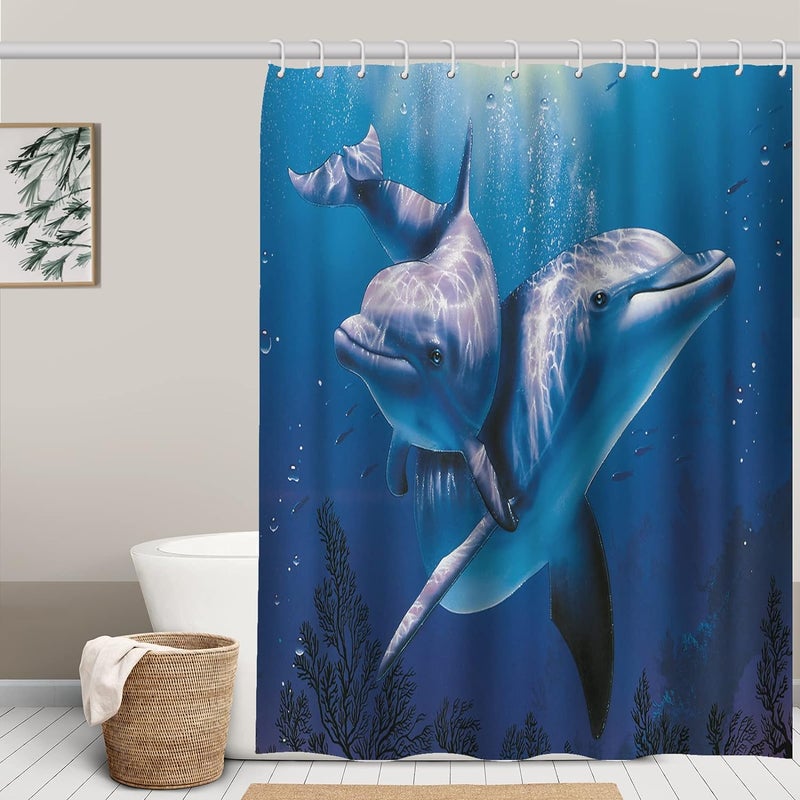Zasłona Prysznicowa 100% Poliester do Wanny i Łazienki, Zmywalna, Odporna na Pleśń i Antybakteryjna 180 x 180 cm