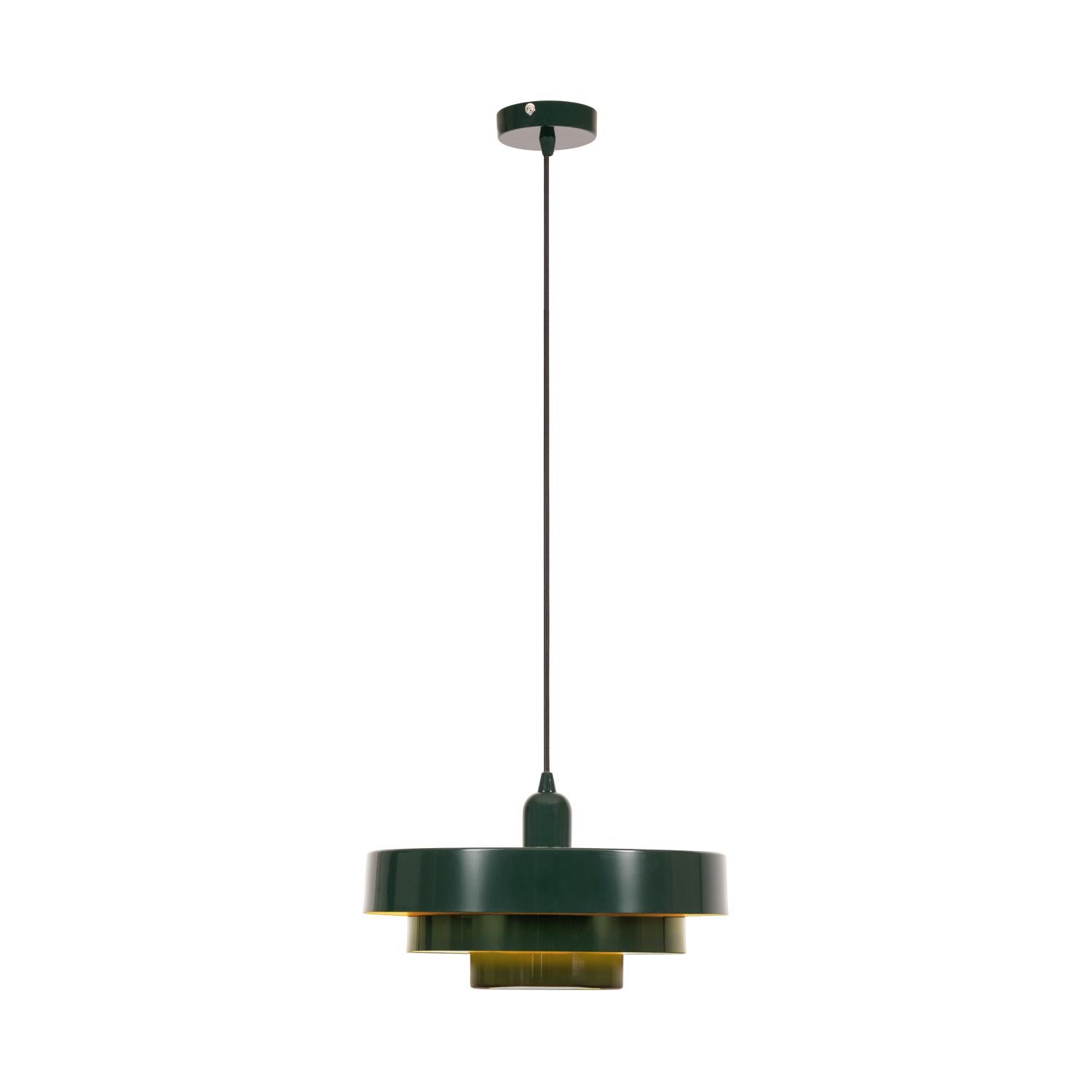 Lampa wisząca RUNA zielony 1xE27x40W metal wym:50x35x35cm IP20 Lucide
