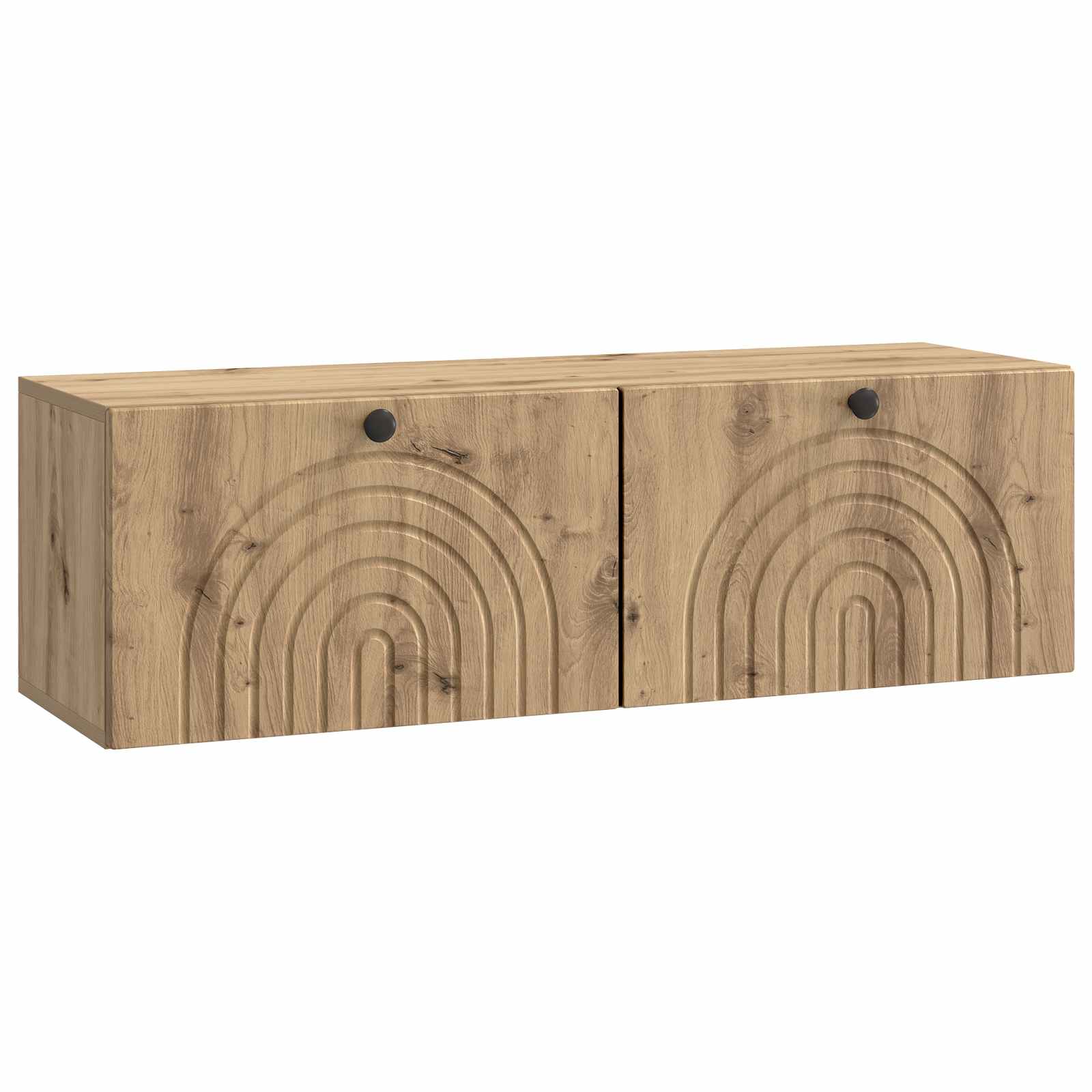Szafka RTV montowana na ścianie 98 x 31 x 30 cm Dąb artisan