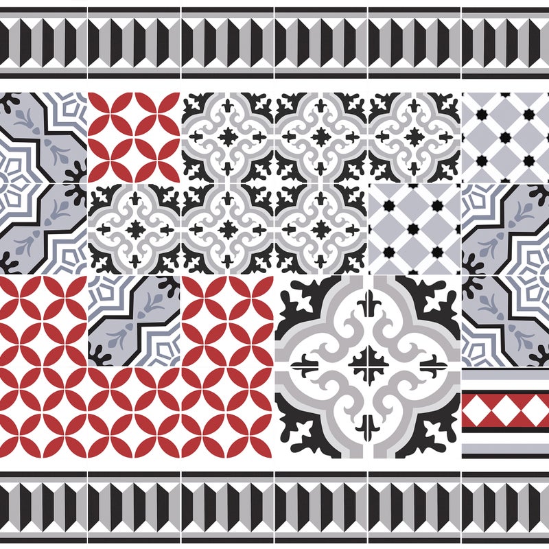 Dywan winylowy Scarlett 50x100 cm - antypoślizgowy PVC, winylowy do kuchni lub salonu, zmywalny, wodoodporny, wodoodporny styl